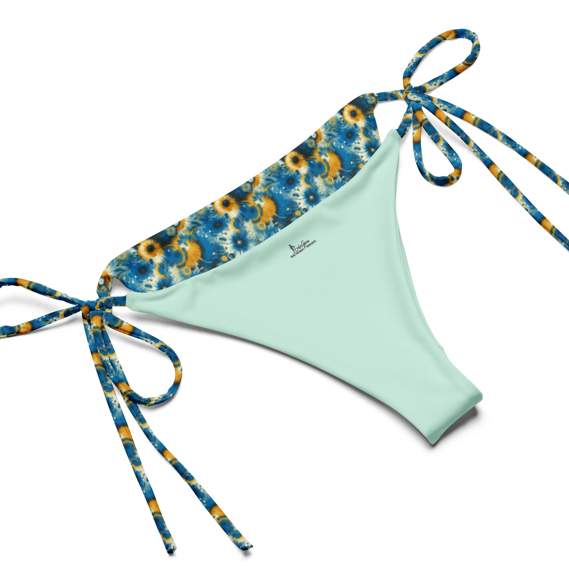 Recycled String Bikini Sunflower Splash - ErdeGora