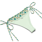 Recycled String Bikini Mint Blossom - ErdeGora