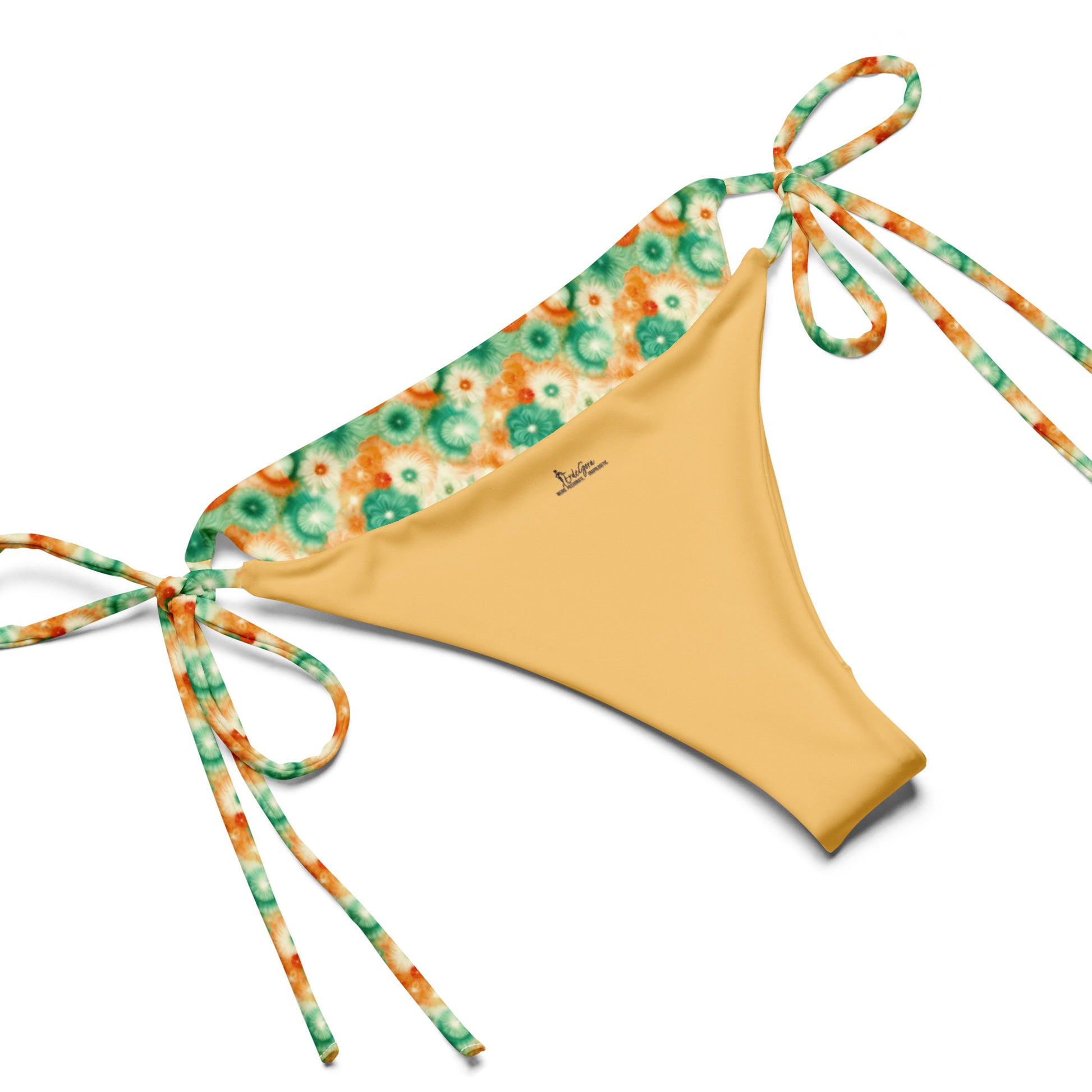 Recycled String Bikini Citrus Splash - ErdeGora