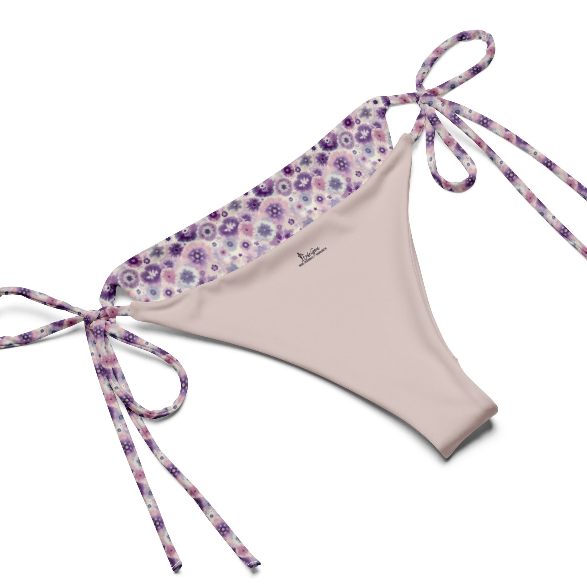 Recycled String Bikini Lilac Bloom - ErdeGora