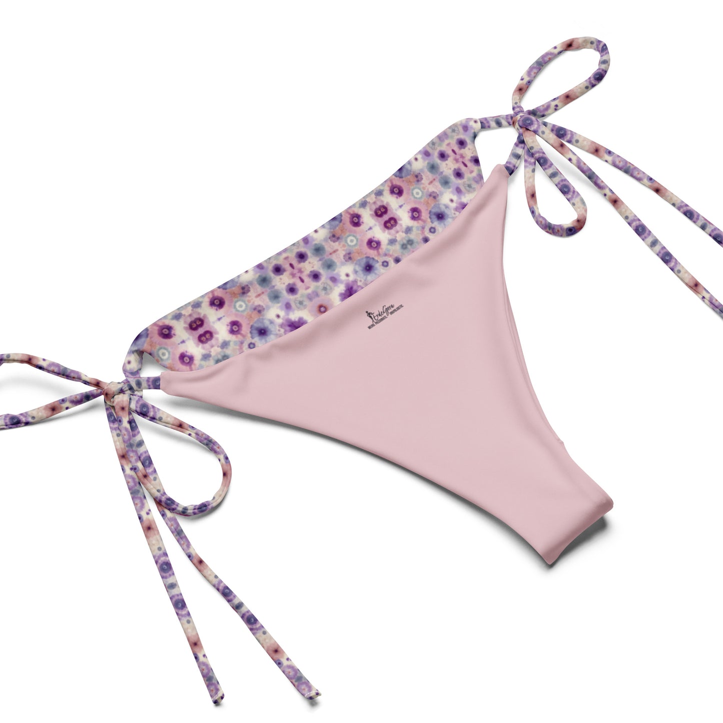 Recycled String Bikini Lavender Mosaic - ErdeGora