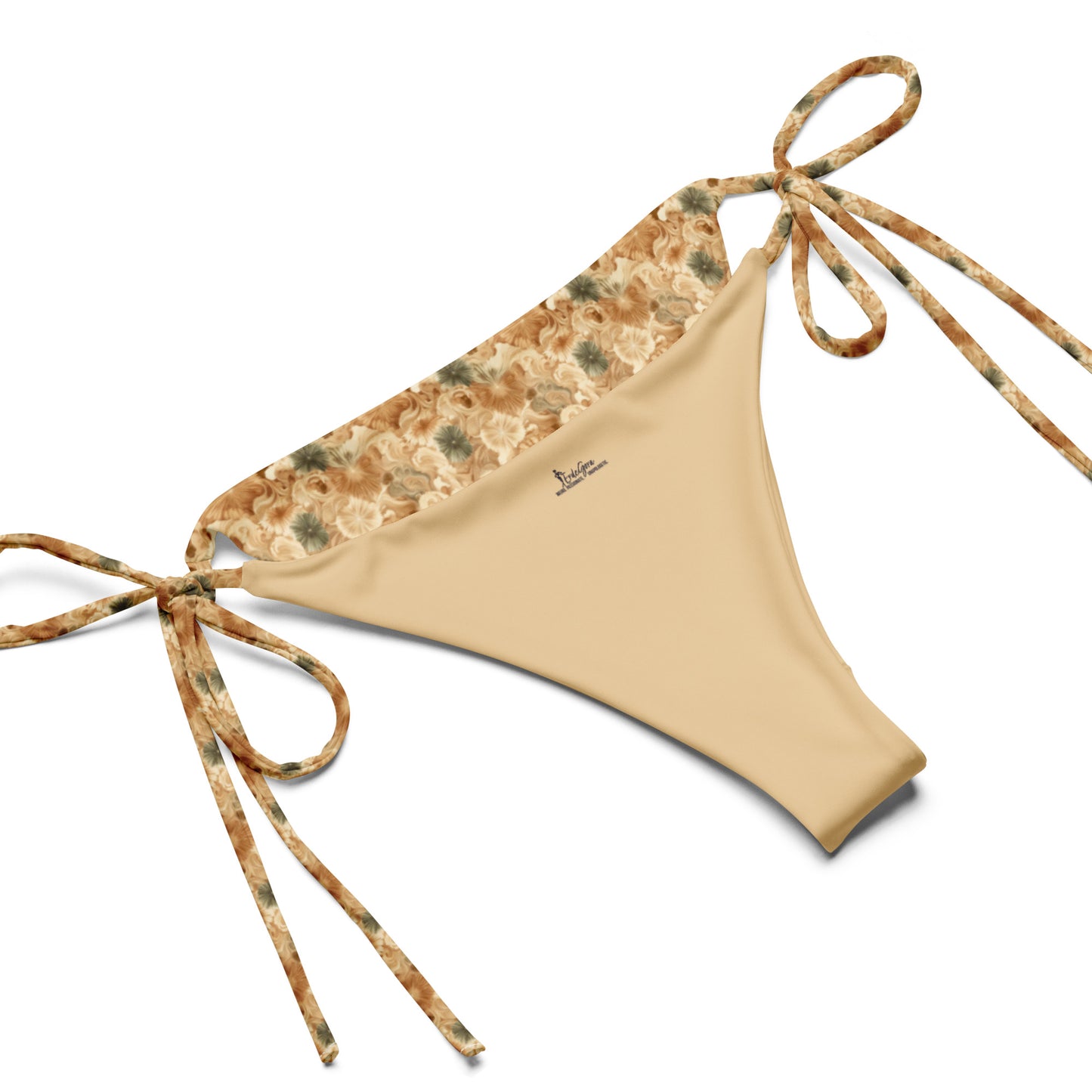 Recycled String Bikini Sandy Bloom - ErdeGora