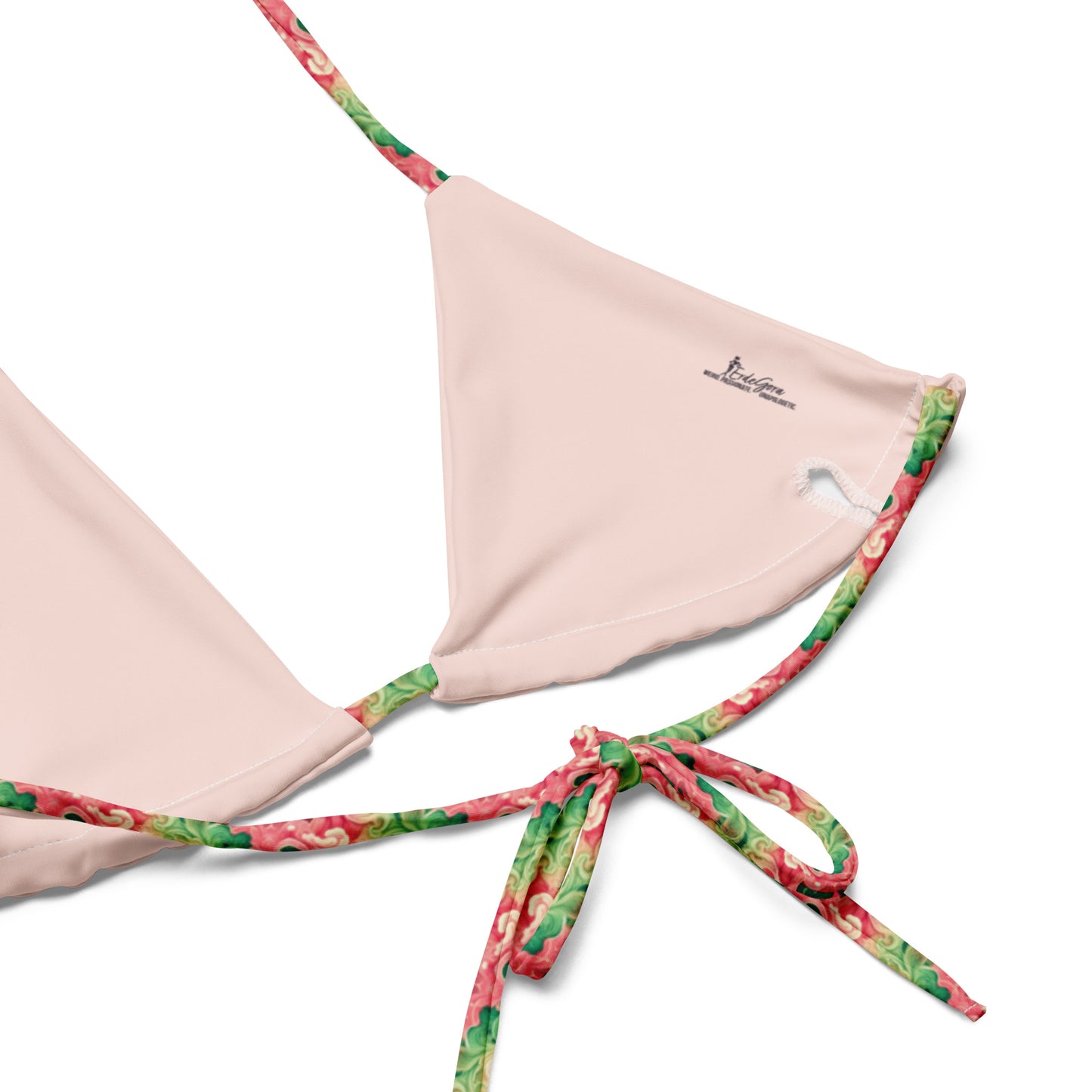 Recycled String Bikini Floral Fantasy - ErdeGora