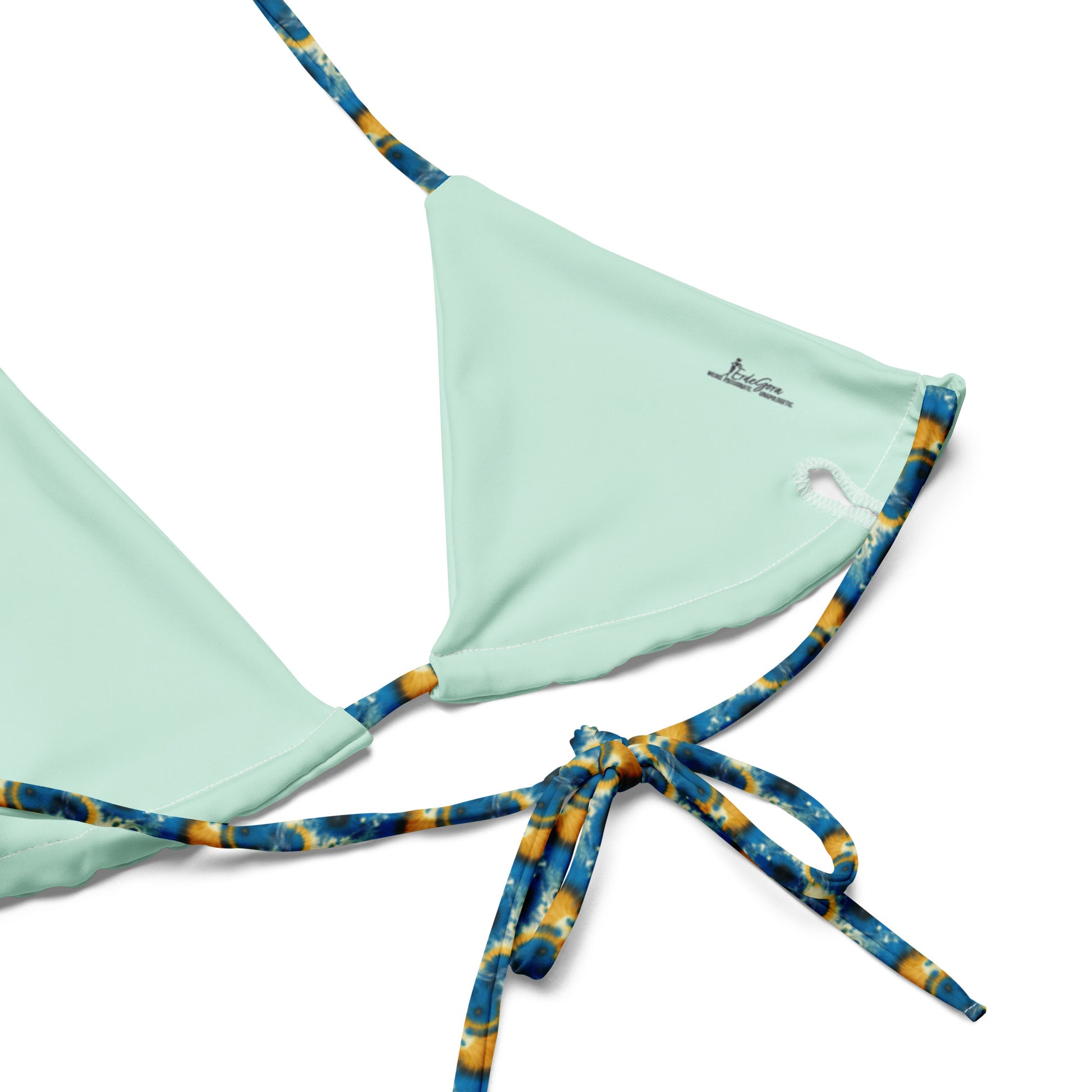 Recycled String Bikini Sunflower Splash - ErdeGora