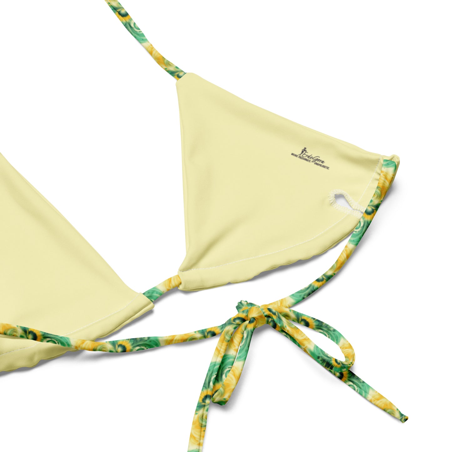 Recycled String Bikini Golden Garden - ErdeGora