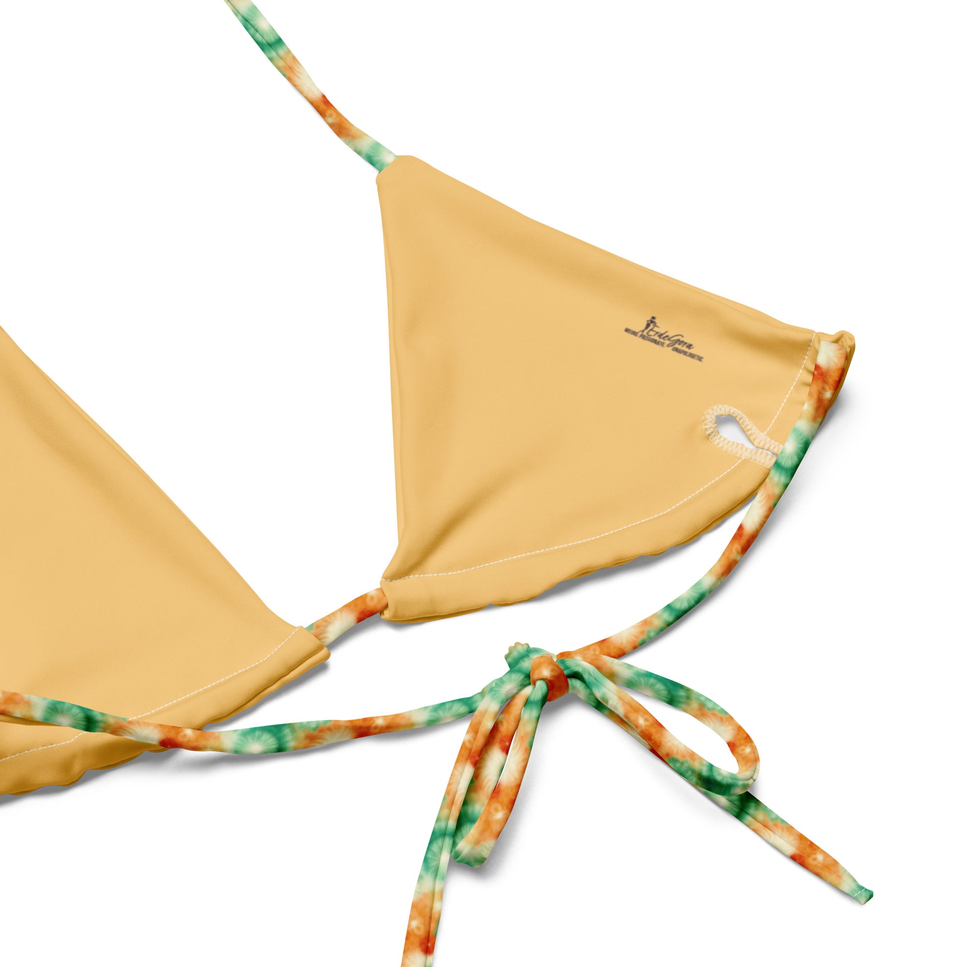 Recycled String Bikini Citrus Splash - ErdeGora