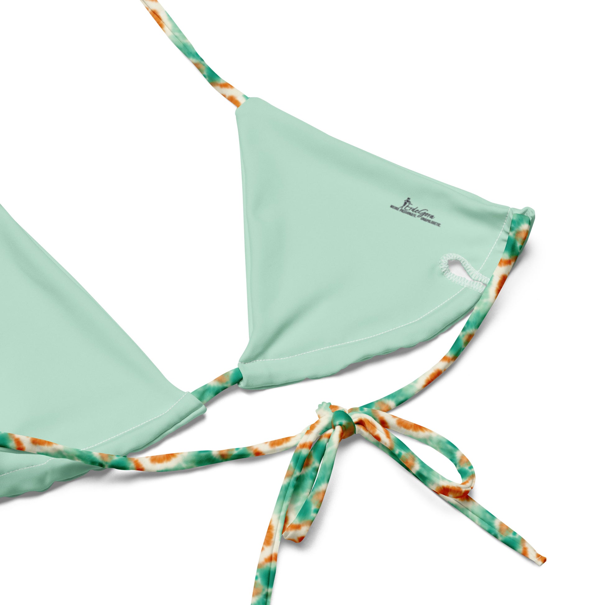 Recycled String Bikini Tropical Twist - ErdeGora