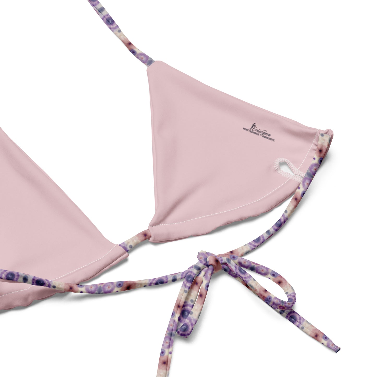 Recycled String Bikini Lavender Mosaic - ErdeGora