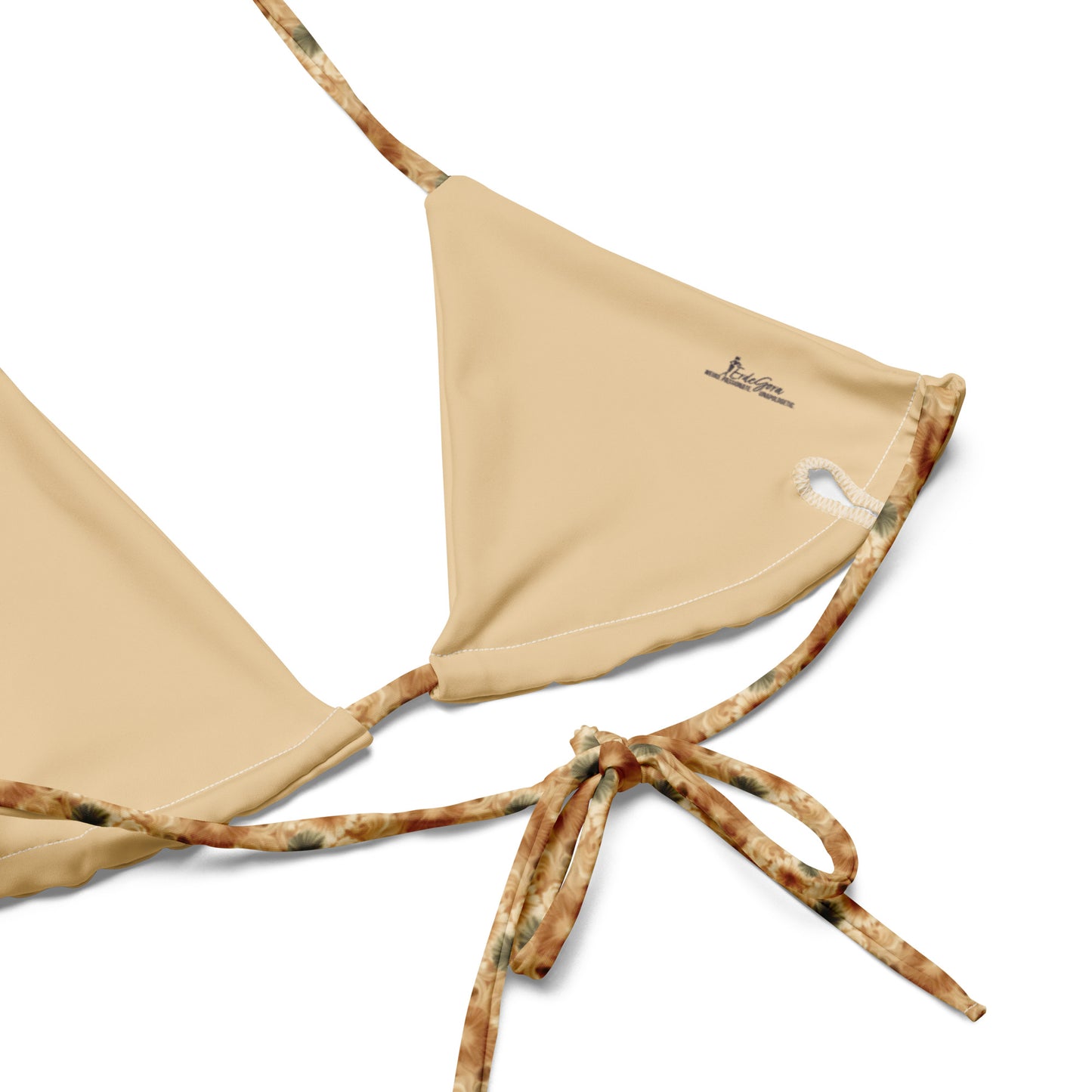 Recycled String Bikini Sandy Bloom - ErdeGora