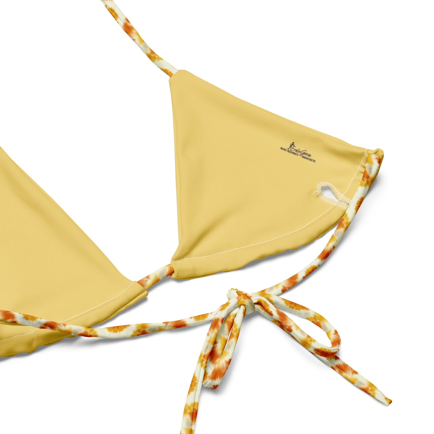 Recycled String Bikini Golden Sunburst - ErdeGora