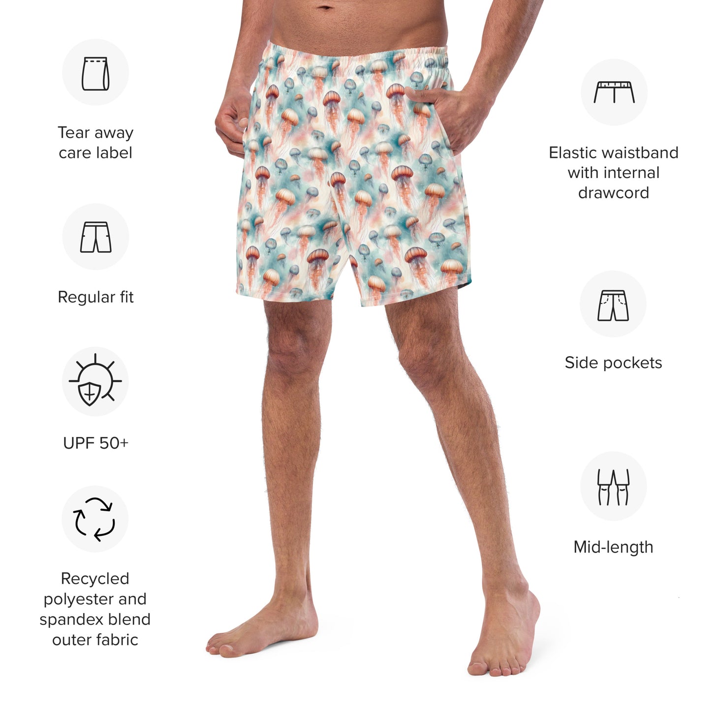 Men’s Swim Trunks Jellyfish Dream - ErdeGora