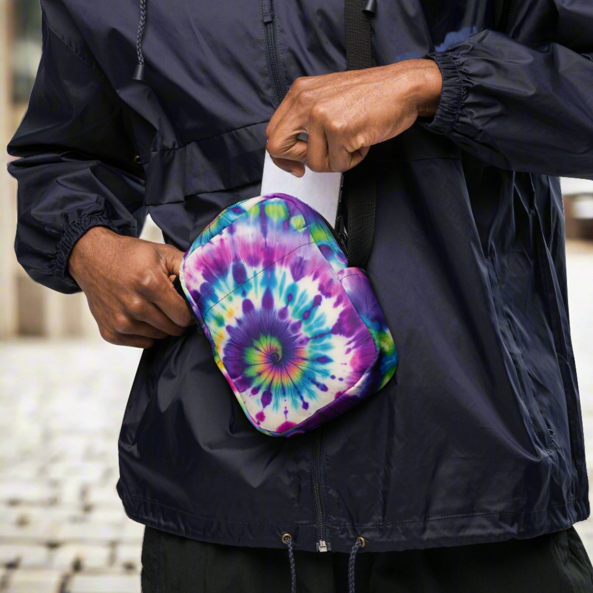 Utility Crossbody Bag Tie-Dye Adventure - ErdeGora