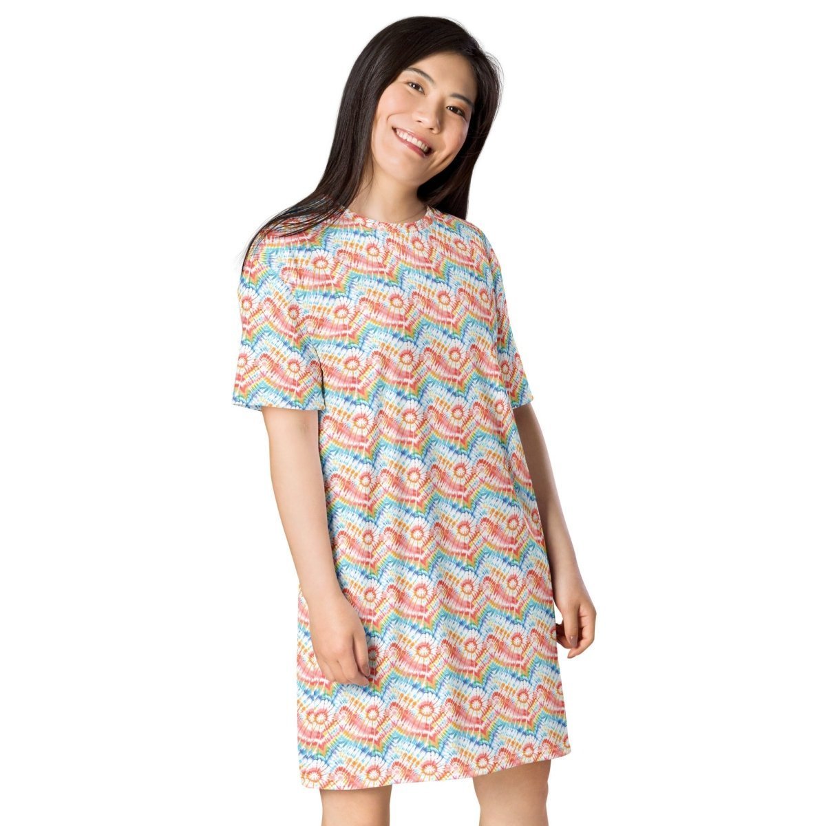 Beachside Bliss T - Shirt Dress - ErdeGora