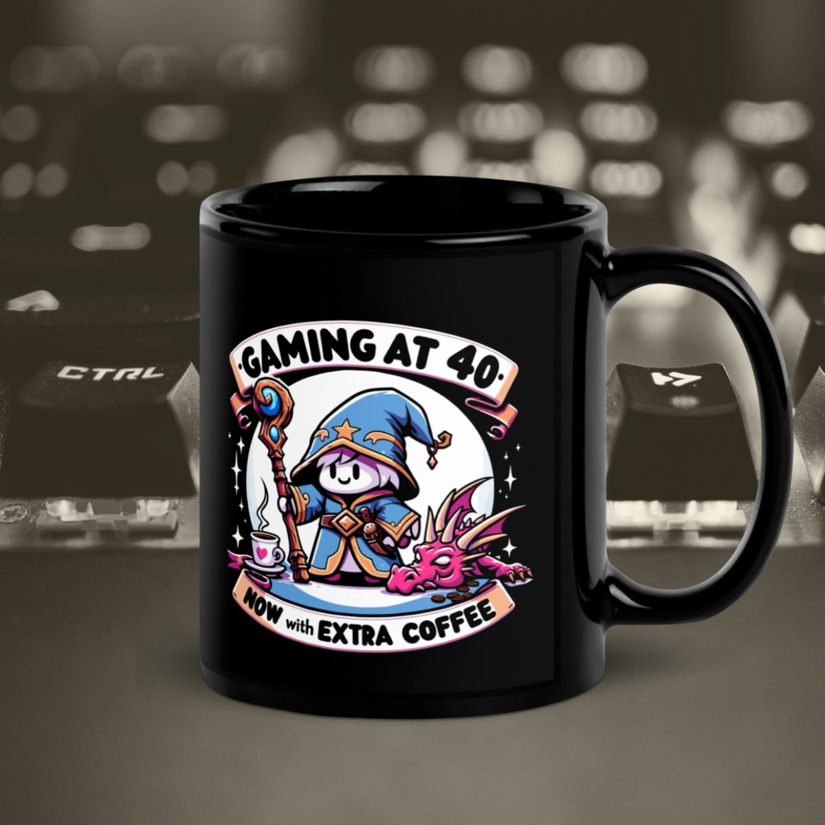 Black Glossy Mug Gaming at 40, Now With Extra Coffee - ErdeGora