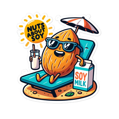 Bubble - free Stickers Nuts About Soy - ErdeGora