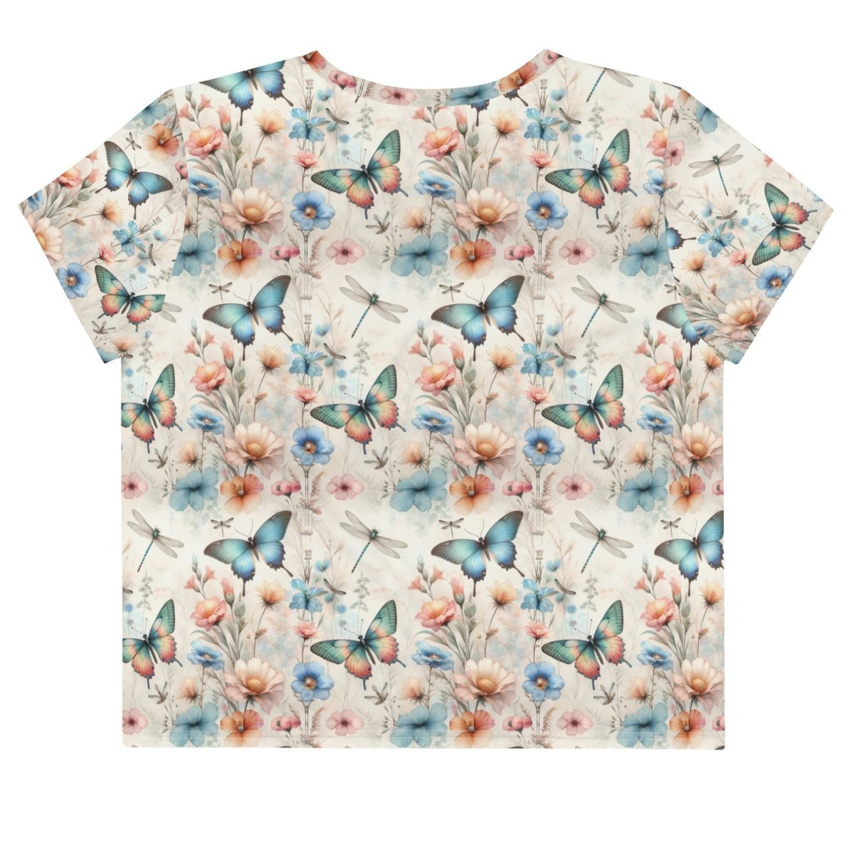 Butterfly Garden Crop Tee - ErdeGora