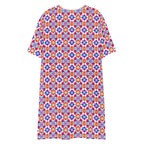 Casual T - Shirt Dress Fiesta Mosaic - ErdeGora
