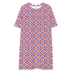 Casual T - Shirt Dress Fiesta Mosaic - ErdeGora