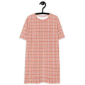 Casual T - shirt Dress Geometric Blossom - ErdeGora