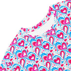 Casual T - Shirt Dress Heart Delight - ErdeGora