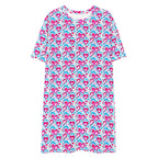 Casual T - Shirt Dress Heart Delight - ErdeGora