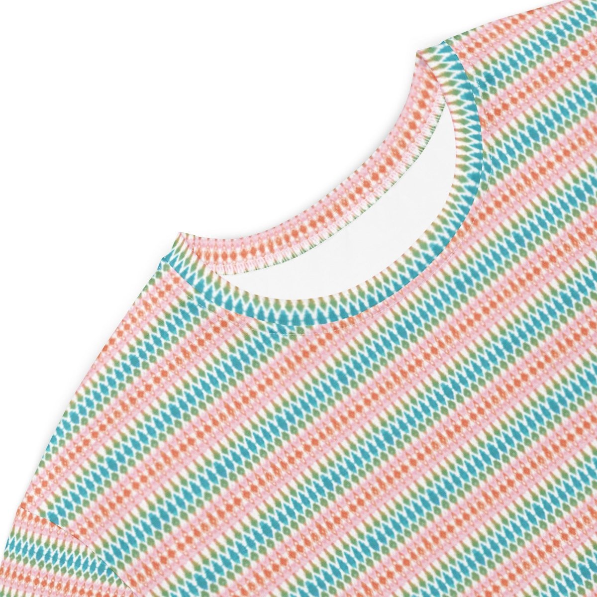 Casual T - Shirt Dress Pastel Waves - ErdeGora