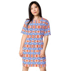 Casual T - Shirt Dress Tulip Cascade - ErdeGora