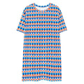 Casual T - Shirt Dress Tulips Symphony - ErdeGora