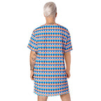 Casual T - Shirt Dress Tulips Symphony - ErdeGora