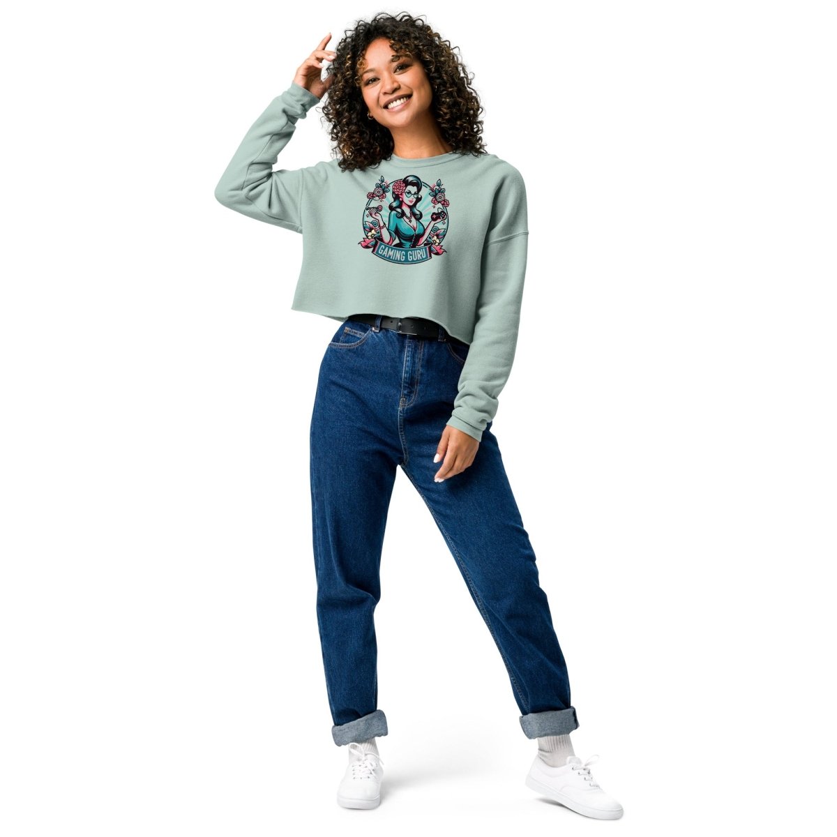 Crop Sweatshirt Gaming Guru - ErdeGora