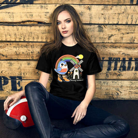 Robin Chasing Rainbows T-Shirt