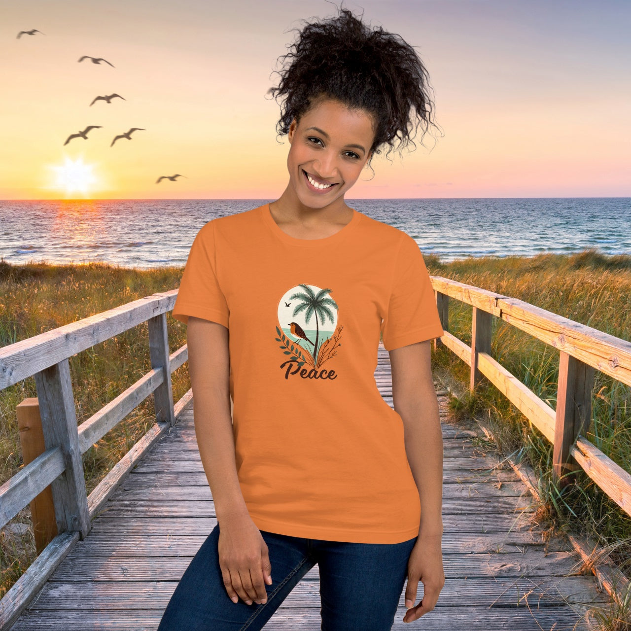 Peaceful Robin T-Shirt