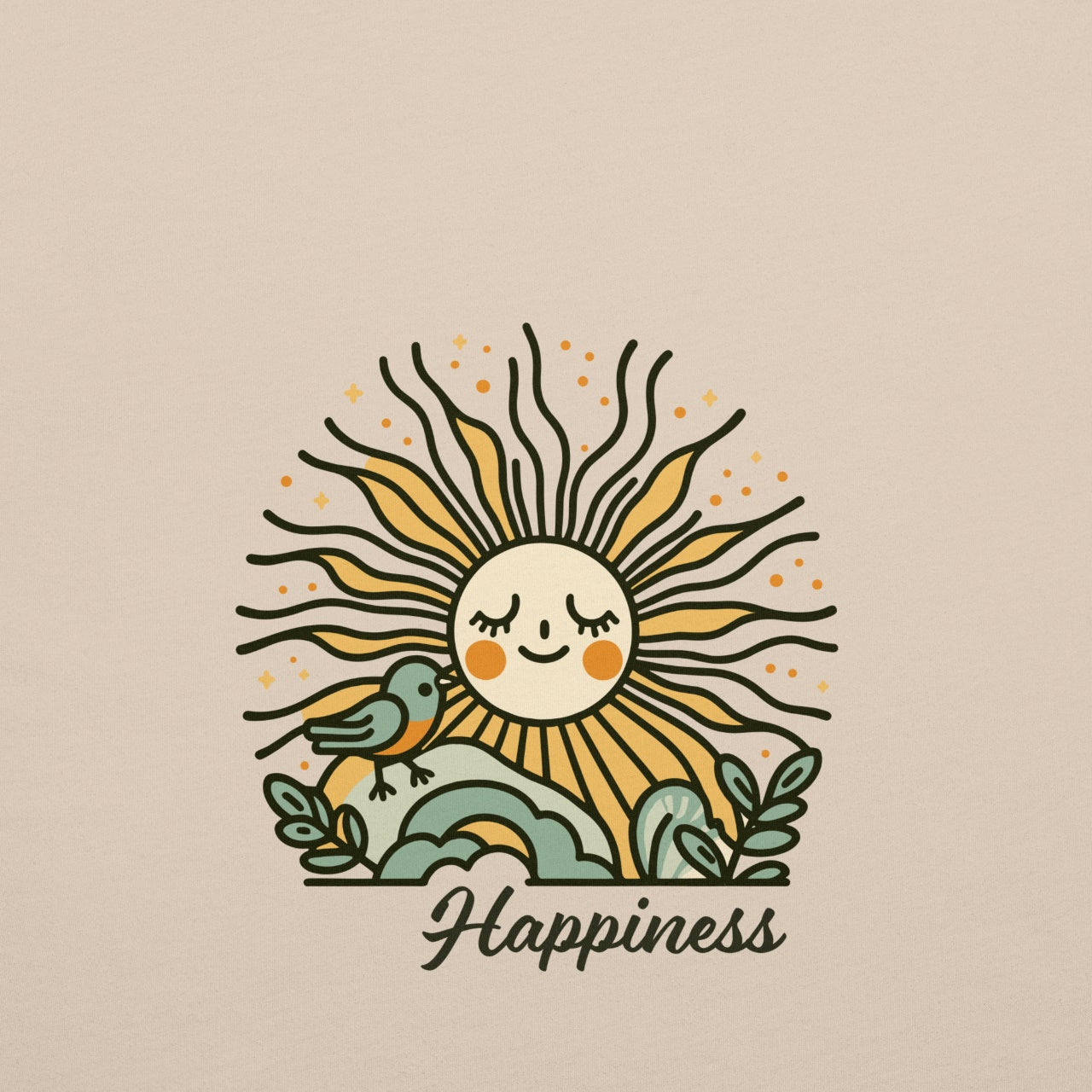 Happiness Sun Robin T-Shirt