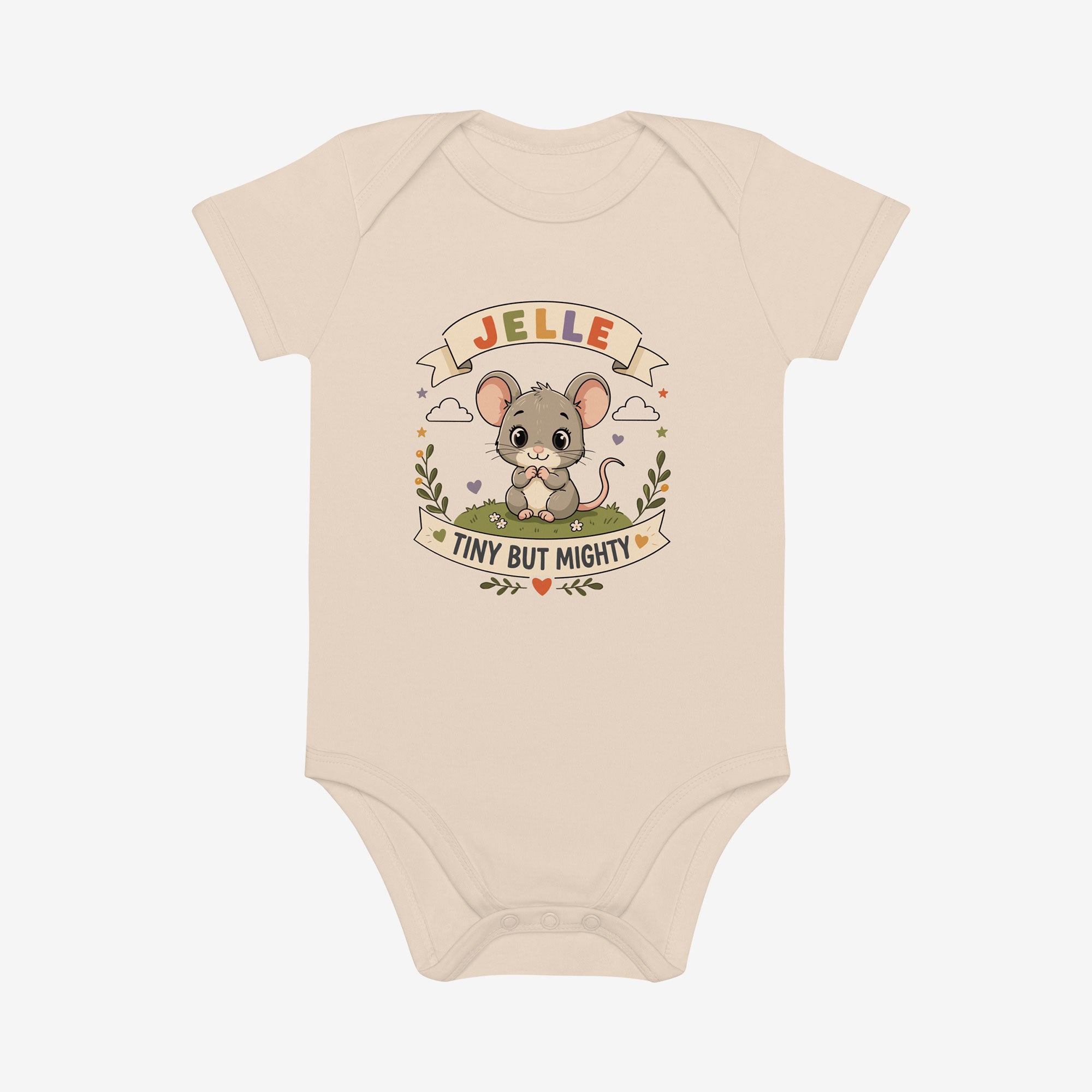 Personalized Mouse Baby Bodysuit Tiny But Mighty