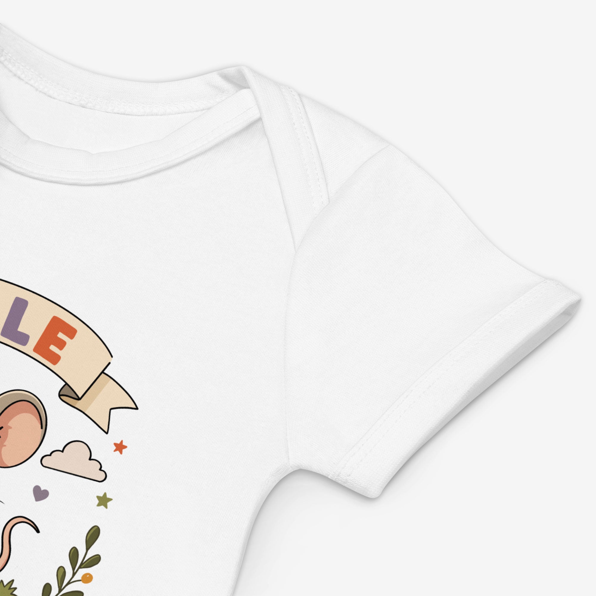 Personalized Mouse Baby Bodysuit Tiny But Mighty