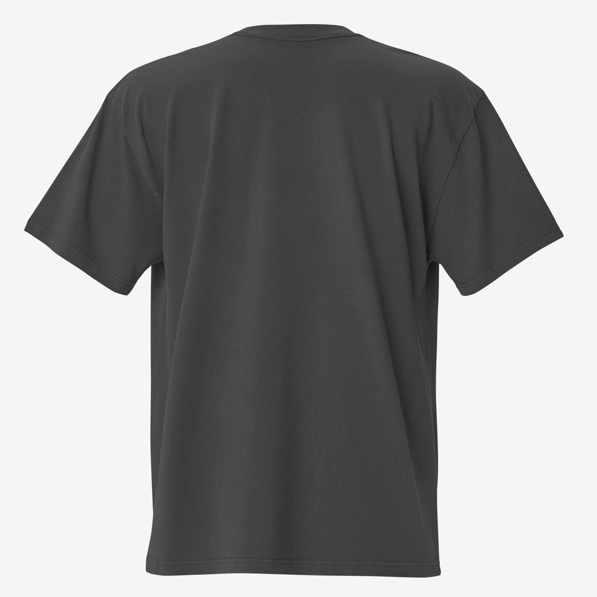 Back view t-shirt on a white background