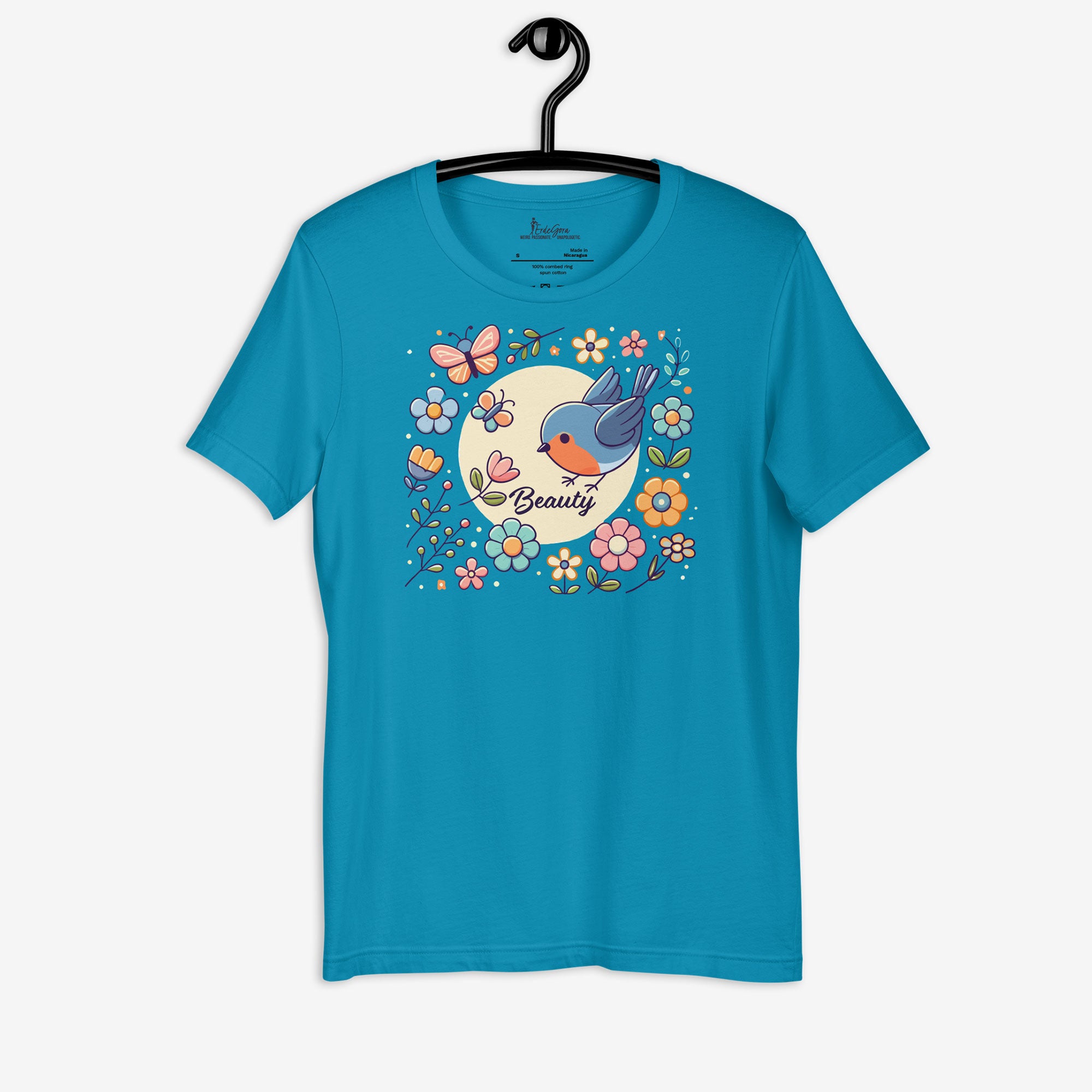 Unisex T-Shirt - Beauty Blossom Robin