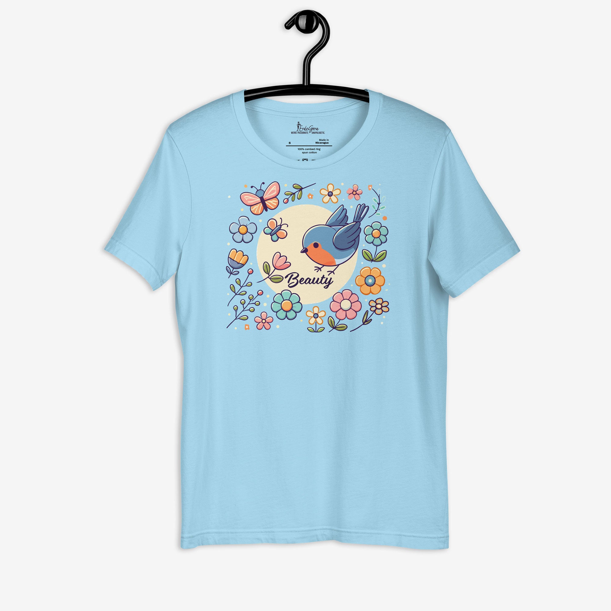 Unisex T-Shirt - Beauty Blossom Robin