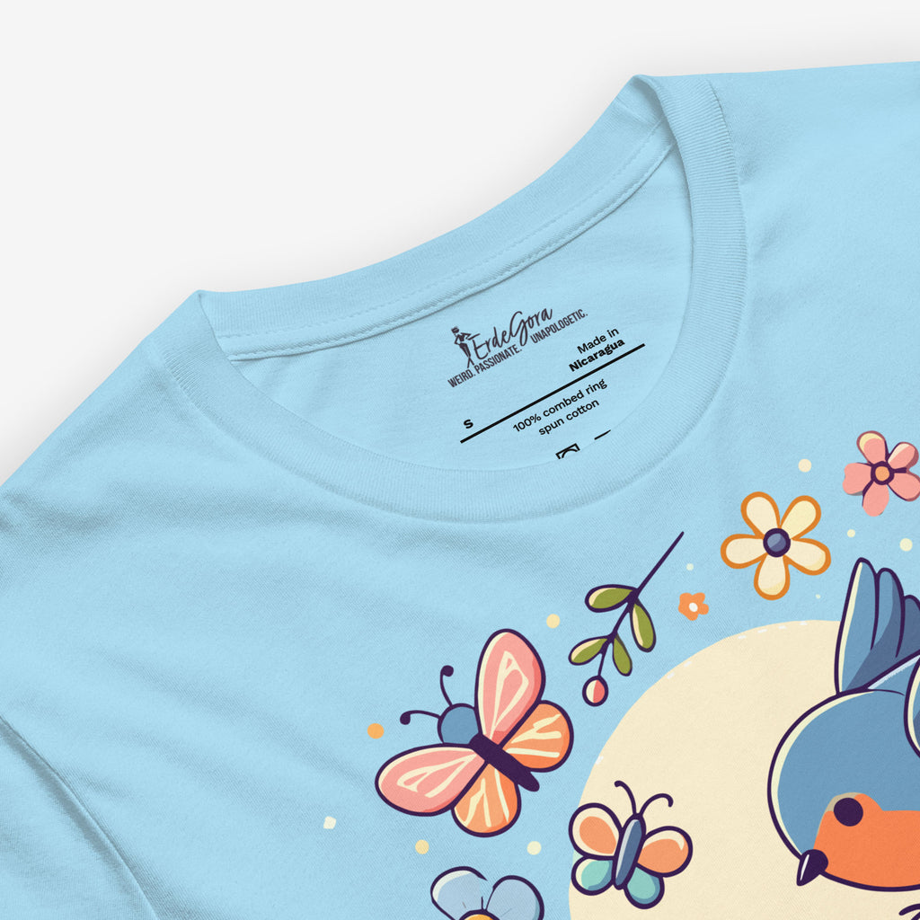 Unisex T-Shirt – Beauty Blossom Robin