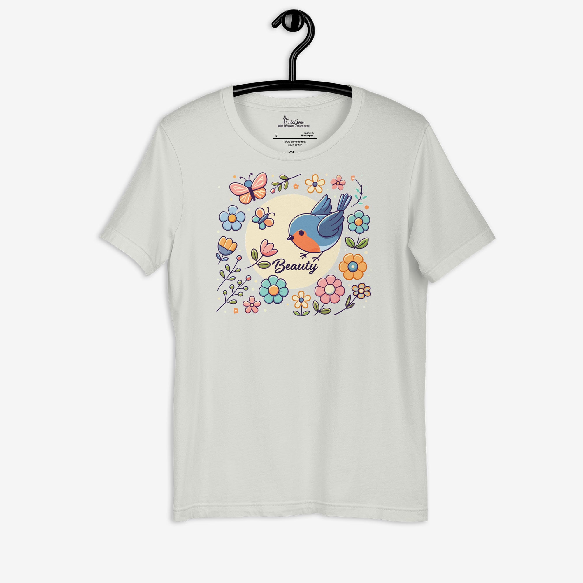 Unisex T-Shirt - Beauty Blossom Robin