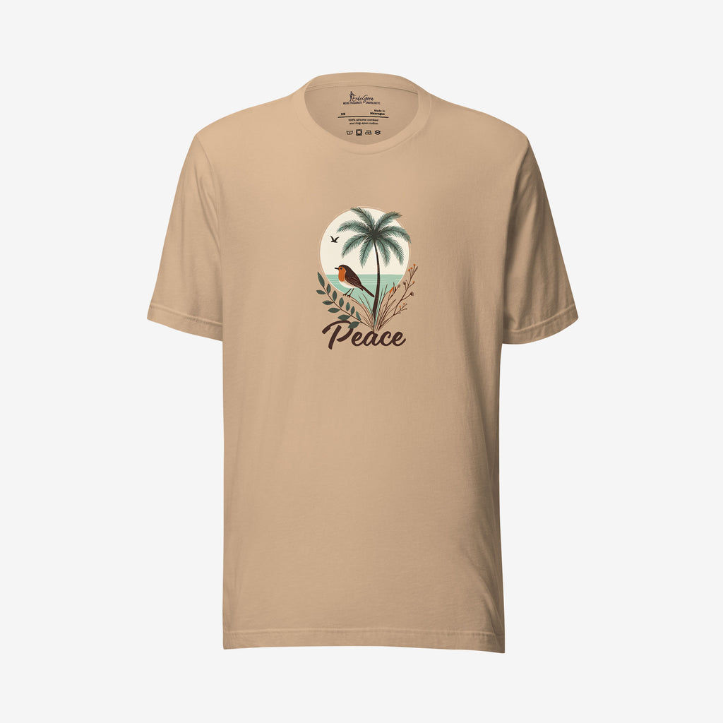 Unisex T-shirt – Peaceful Robin