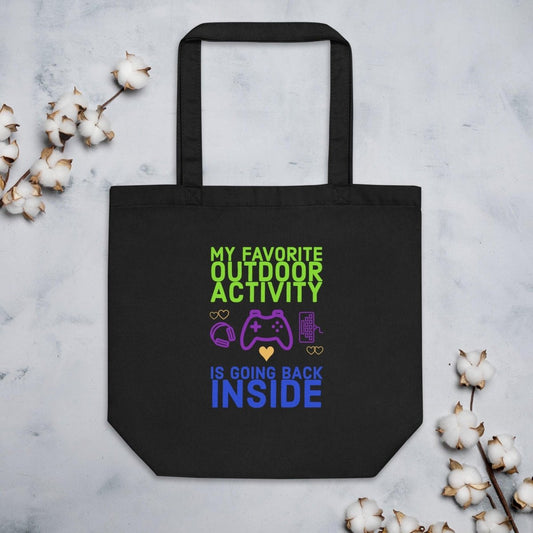 Gamer Eco Tote Bag My Fav Outdoor Activity - ErdeGora