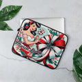 Laptop Sleeve March Lady Flowers In Bloom - ErdeGora