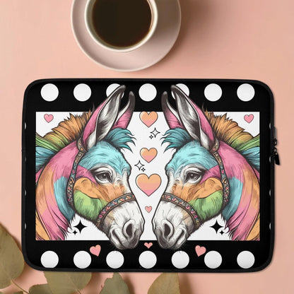 Laptop Sleeve Donkey Love Story - ErdeGora