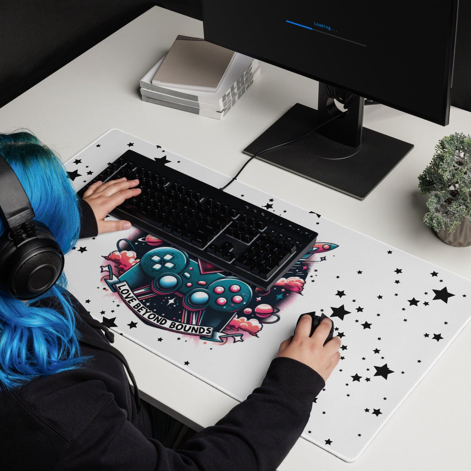 Large Gaming Mouse Pad Love Beyond Bounds - ErdeGora