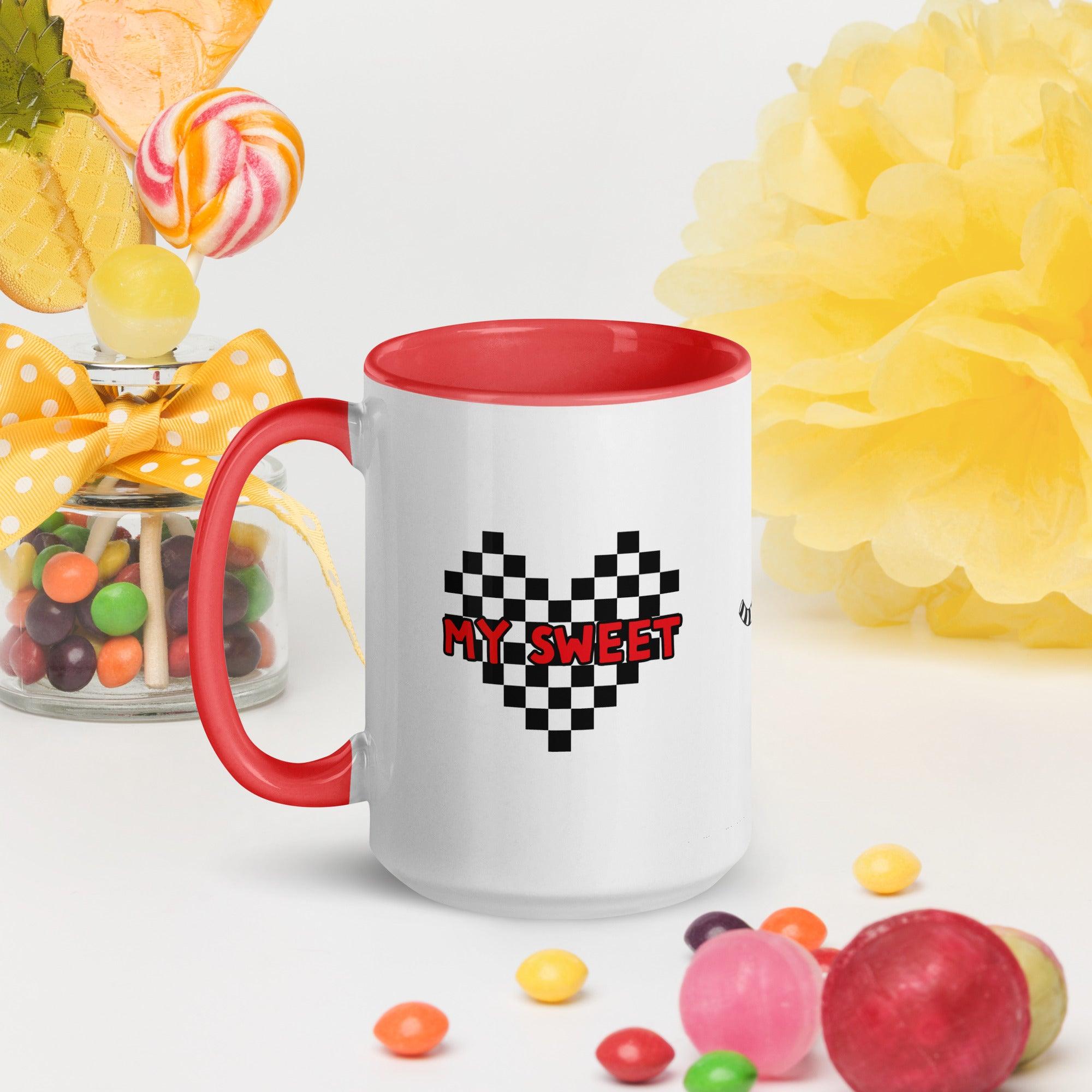 Mug with Color Inside My Sweet You Are My Treat - ErdeGora