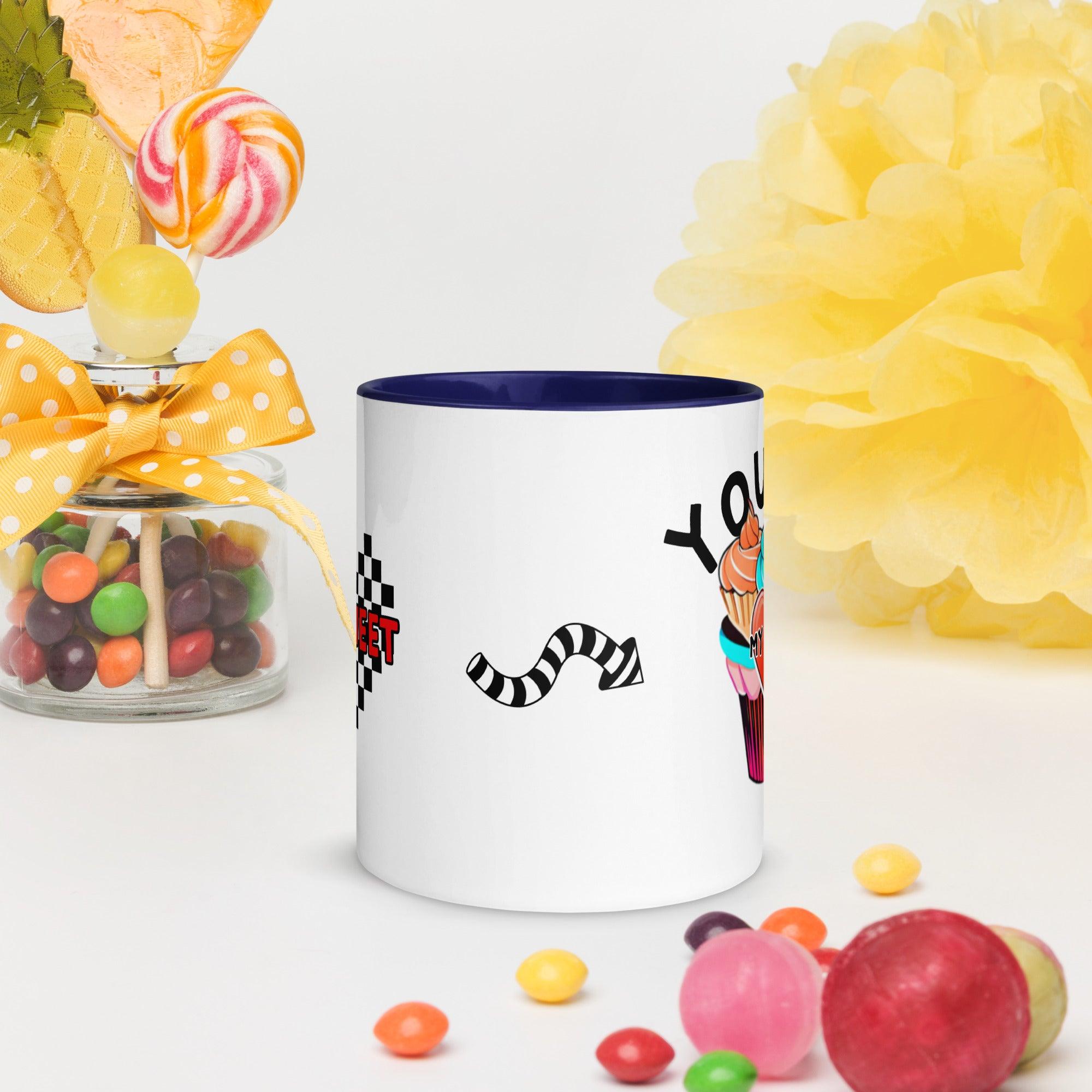 Mug with Color Inside My Sweet You Are My Treat - ErdeGora