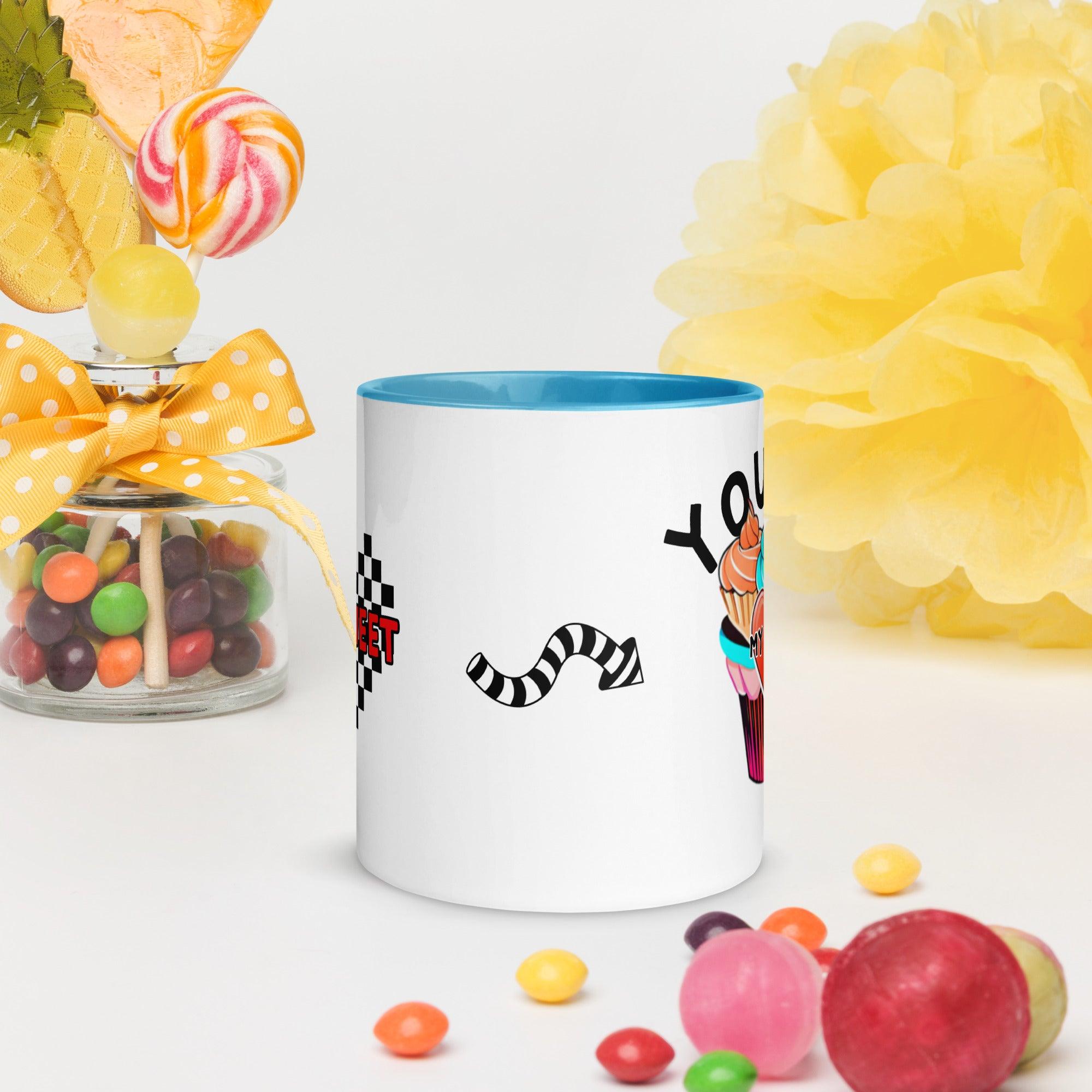 Mug with Color Inside My Sweet You Are My Treat - ErdeGora