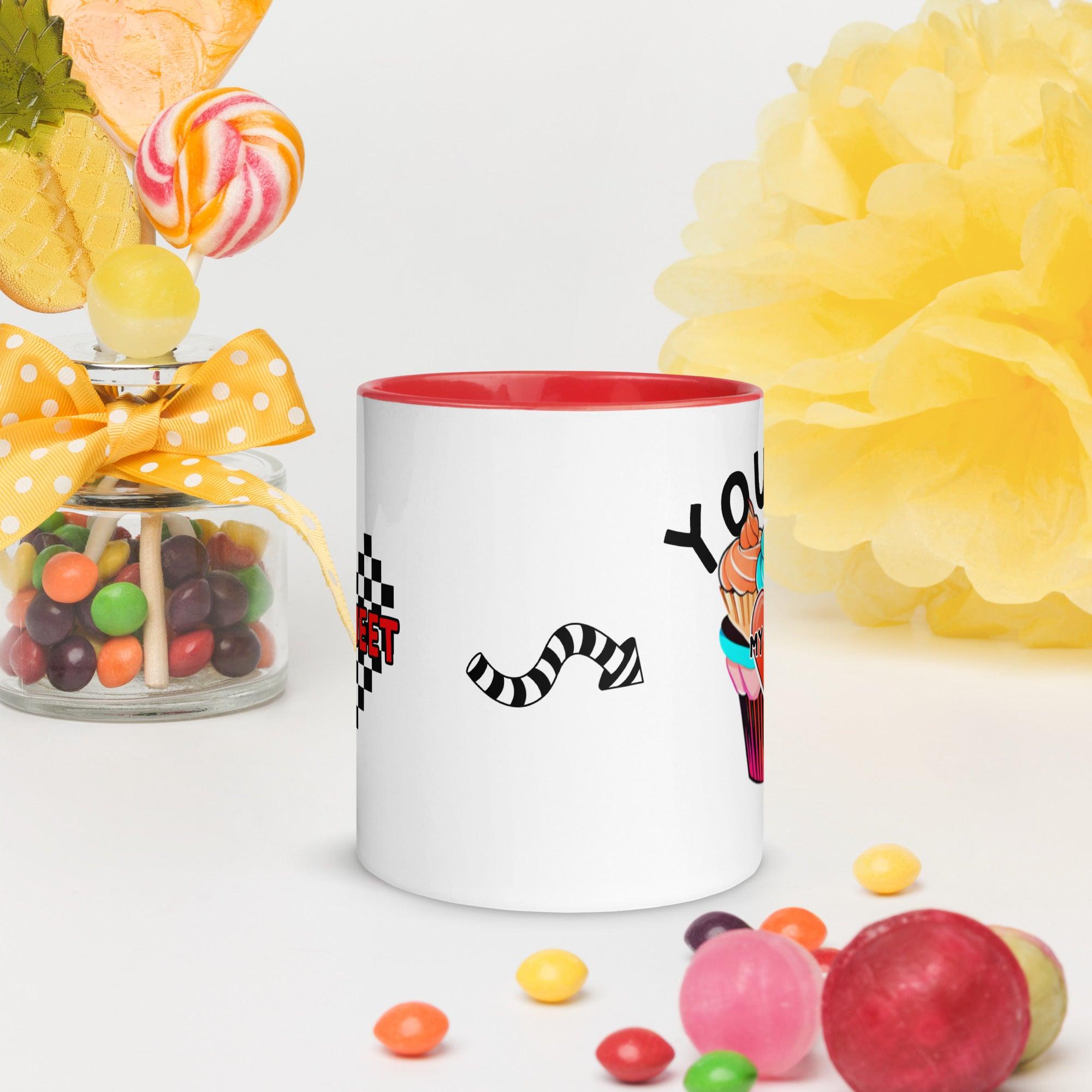 Mug with Color Inside My Sweet You Are My Treat - ErdeGora