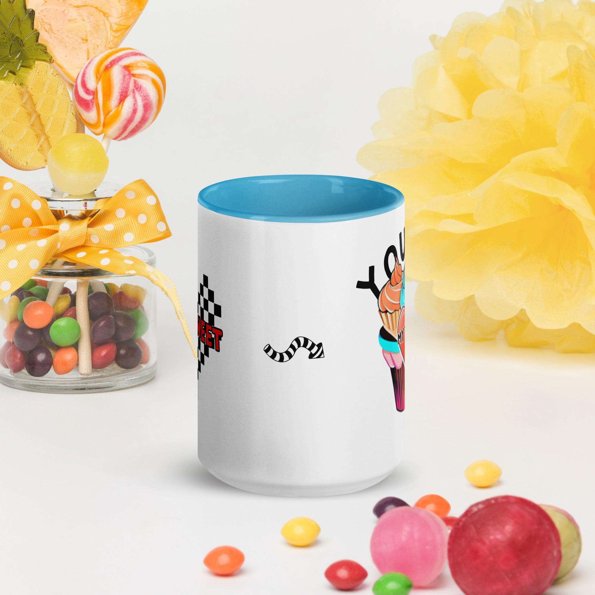 Mug with Color Inside My Sweet You Are My Treat - ErdeGora